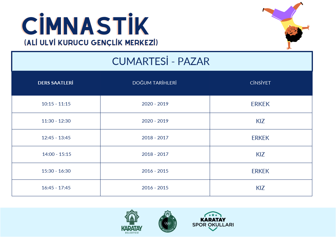 Cimnastik ders programı