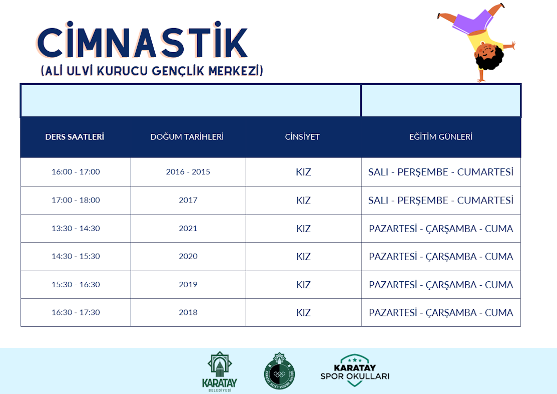 Cimnastik ders programı
