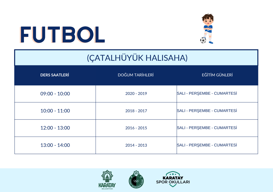 Futbol ders programı