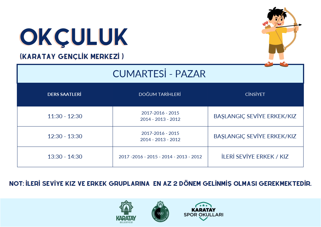 Okçuluk ders programı